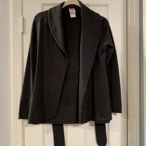 NORTH FACE COZY TIE SWEATSHIRT CARDIGAN